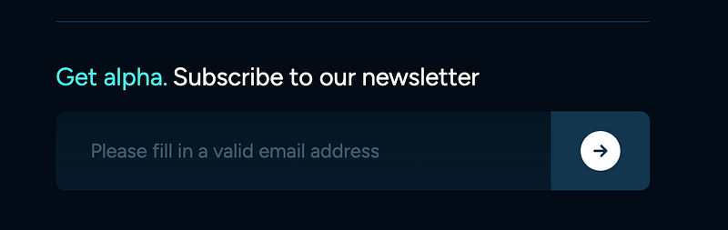 Get alpha. Subscribe to the SynFutures newsletter.