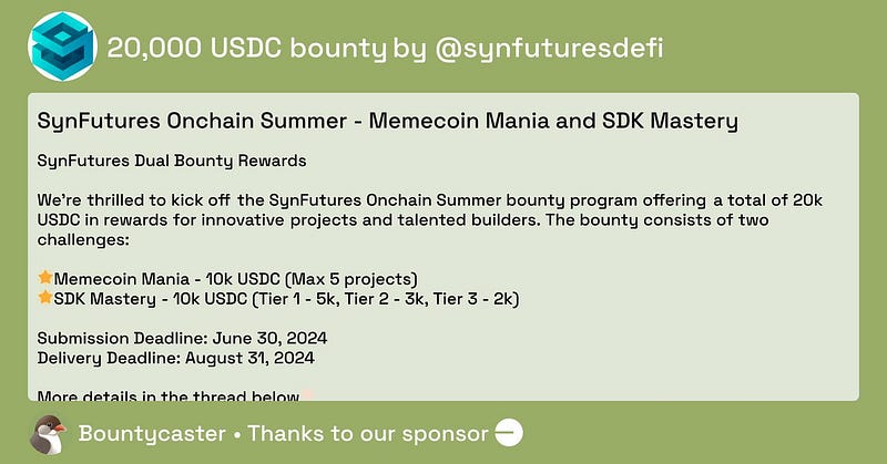 SynFutures Bounty for Onchain Summer