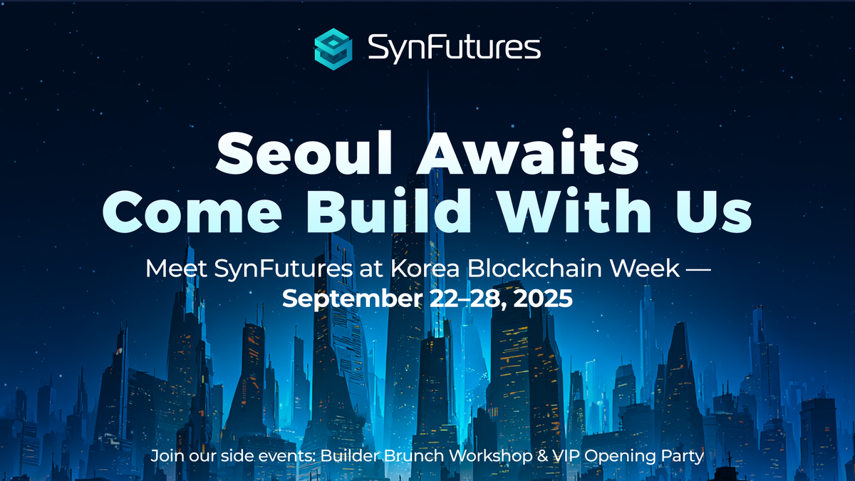 SynFutures is Heading to Korea Blockchain Week 2025
